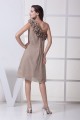 Chiffon Ruffles Knee-Length One-Shoulder Short Bridesmaid Dresses 02010272
