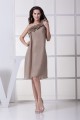 Chiffon Ruffles Knee-Length One-Shoulder Short Bridesmaid Dresses 02010272