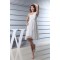Empire One-Shoulder Short White Ruffles Bridesmaid Dresses 02010277