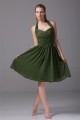 A-Line Halter Knee-Length Criss Cross Sleeveless Short Green Bridesmaid Dresses 02010282 A-Line Halter Knee-Length Criss Cross Sleeveless Short Green Bridesmaid Dresses 02010282