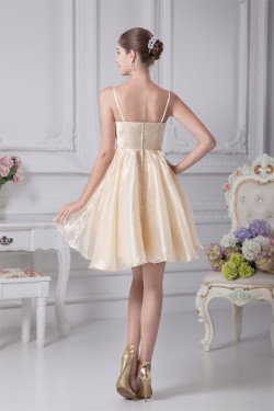 Handmade Flowers Tulle Short Bridesmaid Dresses 02010298