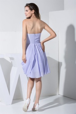 Hot Sale Chiffon Sweetheart A-Line Short Bridesmaid Dresses 02010299