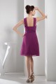 A-Line Knee-Length Chiffon Short Bridesmaid Dresses 02010300