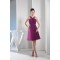 A-Line Knee-Length Chiffon Short Bridesmaid Dresses 02010300