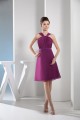 A-Line Knee-Length Chiffon Short Bridesmaid Dresses 02010300