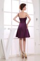 Knee-Length A-Line Criss Cross Elastic Woven Satin Short Purple Bridesmaid Dresses 02010301 Knee-Length A-Line Criss Cross Elastic Woven Satin Short Purple Bridesmaid Dresses 02010301