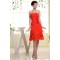 A-Line Knee-Length Sweetheart Sleeveless Chiffon Short Bridesmaid Dresses 02010309