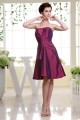 A-Line Sleeveless Soft Sweetheart Taffeta Short Bridesmaid Dresses 02010311