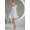 A-Line Short/Mini Sleeveless One-Shoulder Short White Bridesmaid Dresses 02010313