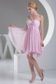 A-Line Short/Mini One-Shoulder Chiffon Short Pink Bridesmaid Dresses Maternity Dresses 02010315