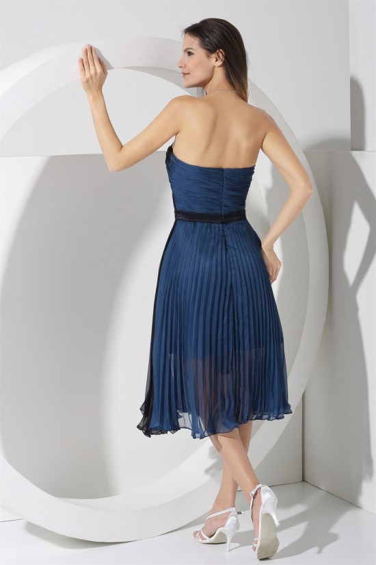 A-Lien Pleated Chiffon Best Short Bridesmaid Dresses 02010320