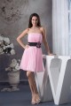 Sheath/Column Strapless Chiffon Short Pink Pleated Bridesmaid Dresses 02010340 Sheath/Column Strapless Chiffon Short Pink Pleated Bridesmaid Dresses 02010340
