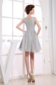 A-Line Short/Mini Pleats Sleeveless Bateau Bridesmaid Dresses 02010350
