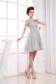 A-Line Short/Mini Pleats Sleeveless Bateau Bridesmaid Dresses 02010350 A-Line Short/Mini Pleats Sleeveless Bateau Bridesmaid Dresses 02010350