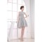 A-Line Short/Mini Pleats Sleeveless Bateau Bridesmaid Dresses 02010350