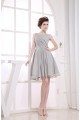 A-Line Short/Mini Pleats Sleeveless Bateau Bridesmaid Dresses 02010350 A-Line Short/Mini Pleats Sleeveless Bateau Bridesmaid Dresses 02010350