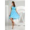 Short/Mini Ruffles A-Line Chiffon Elastic Woven Satin Bridesmaid Dresses 02010351