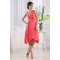 Silk like Satin Satin Chiffon Ruffles V-Neck Bridesmaid Dresses 02010360