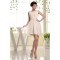 Sleeveless Ruffles Short/Mini Scoop A-Line Bridesmaid Dresses 02010367