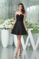 A-Line Sweetheart Knee-Length Ruffles Taffeta Short Black Bridesmaid Dresses 02010381 A-Line Sweetheart Knee-Length Ruffles Taffeta Short Black Bridesmaid Dresses 02010381