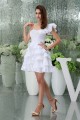 A-Line Sleeveless One-Shoulder Best Short White Bridesmaid Dresses 02010386 A-Line Sleeveless One-Shoulder Best Short White Bridesmaid Dresses 02010386