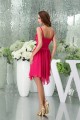 A-Line V-Neck Asymmetrical Ruffles Chiffon Short Bridesmaid Dresses 02010391 A-Line V-Neck Asymmetrical Ruffles Chiffon Short Bridesmaid Dresses 02010391