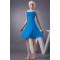 A-Line Knee-Length Short Blue Chiffon Beading Best Bridesmaid Dresses 02010398
