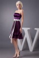 A-Line Sleeveless Pleats Knee-Length Short Purple Bridesmaid Dresses 02010399