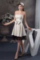 A-Line Fine Netting Flocked Cloth Bows Bridesmaid Dresses 02010400