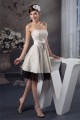 A-Line Fine Netting Flocked Cloth Bows Bridesmaid Dresses 02010400