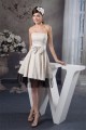 A-Line Fine Netting Flocked Cloth Bows Bridesmaid Dresses 02010400