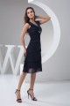Chiffon Knee-Length Sleeveless V-Neck A-Line Bridesmaid Dresses 02010405
