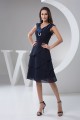 Chiffon Knee-Length Sleeveless V-Neck A-Line Bridesmaid Dresses 02010405