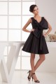 A-Line Handmade Flowers Short/Mini Sleeveless Short Black Bridesmaid Dresses 02010411 A-Line Handmade Flowers Short/Mini Sleeveless Short Black Bridesmaid Dresses 02010411