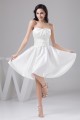 A-Line Knee-Length Short Satin Soft Sweetheart Bridesmaid Dresses 02010416