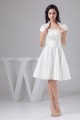 A-Line Knee-Length Short Satin Soft Sweetheart Bridesmaid Dresses 02010416
