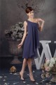 Knee-Length Sleeveless One-Shoulder Beading Short Bridesmaid Dresses 02010417