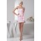 Silk like Satin Sleeveless Short/Mini Sheath/Column Pink Bridesmaid Dresses 02010432