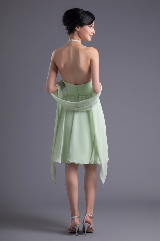 A-Line Chiffon Ruffles Halter Short Bridesmaid Dresses 02010451 A-Line Chiffon Ruffles Halter Short Bridesmaid Dresses 02010451