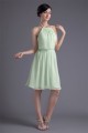 A-Line Chiffon Ruffles Halter Short Bridesmaid Dresses 02010451