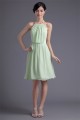 A-Line Chiffon Ruffles Halter Short Bridesmaid Dresses 02010451