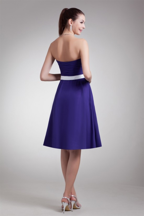 A-Line Knee-Length Strapless Sleeveless Best Short Bridesmaid Dresses 02010454 A-Line Knee-Length Strapless Sleeveless Best Short Bridesmaid Dresses 02010454