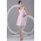 A-Line Ruffles Short/Mini Sleeveless V-Neck Best Short Pink Bridesmaid Dresses 02010456