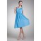 A-Line Straps Chiffon Short Blue Bridesmaid Dresses Maternity Dresses 02010458