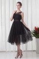 Charming Elastic Woven Satin Netting Sleeveless Short Black One-Shoulder Bridesmaid Dresses 02010468 Charming Elastic Woven Satin Netting Sleeveless Short Black One-Shoulder Bridesmaid Dresses 02010468