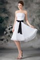 A-Line Sleeveless Chiffon Short White Bridesmaid Dresses 02010469