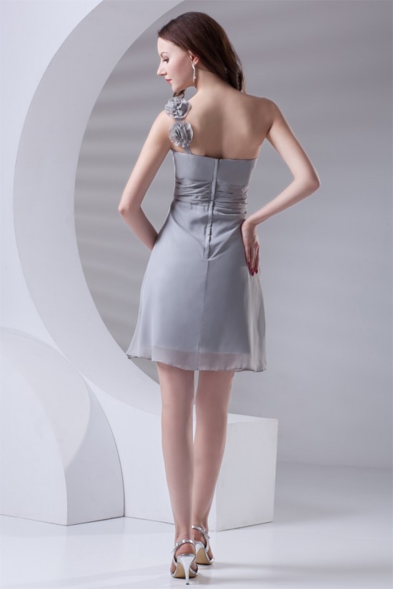 A-Line Short/Mini Chiffon Short Bridesmaid Dresses 02010470