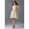 Chiffon Ruched Knee-Length Short Bridesmaid Dresses 02010473
