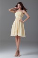 Chiffon Ruched Knee-Length Short Bridesmaid Dresses 02010473