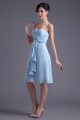 Chiffon Criss Cross Knee-Length Short Bridesmaid Dresses 02010477